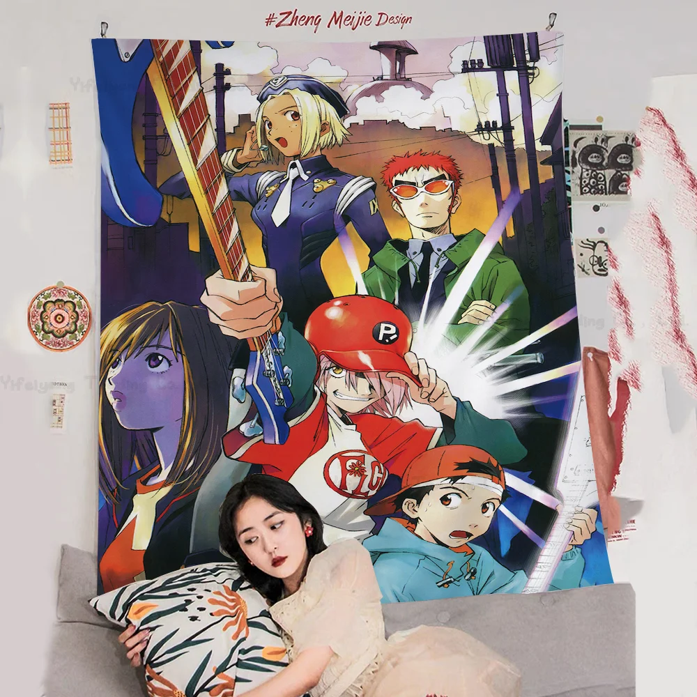 Great Pretender Anime Tapestry Art Printing Japanese Wall Tapestry Anime Wall Hanging Home Decor