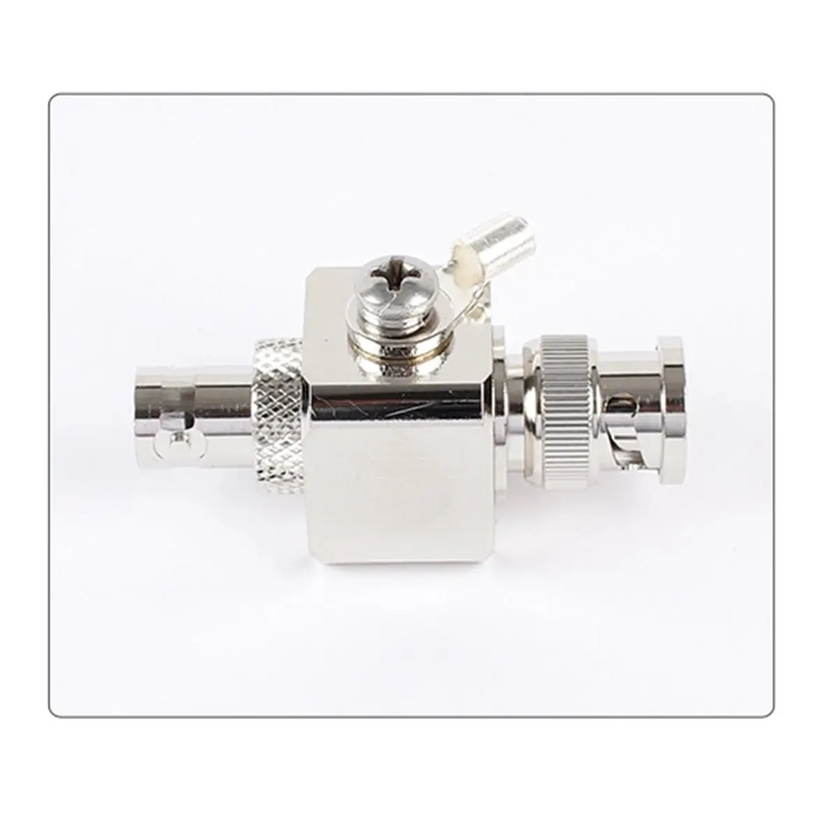 1Pcs BNC-JK BNC Male to BNC Female Coaxial Connector with Lightening Surge Arrester Protection Device DC-3GHz 50ohm