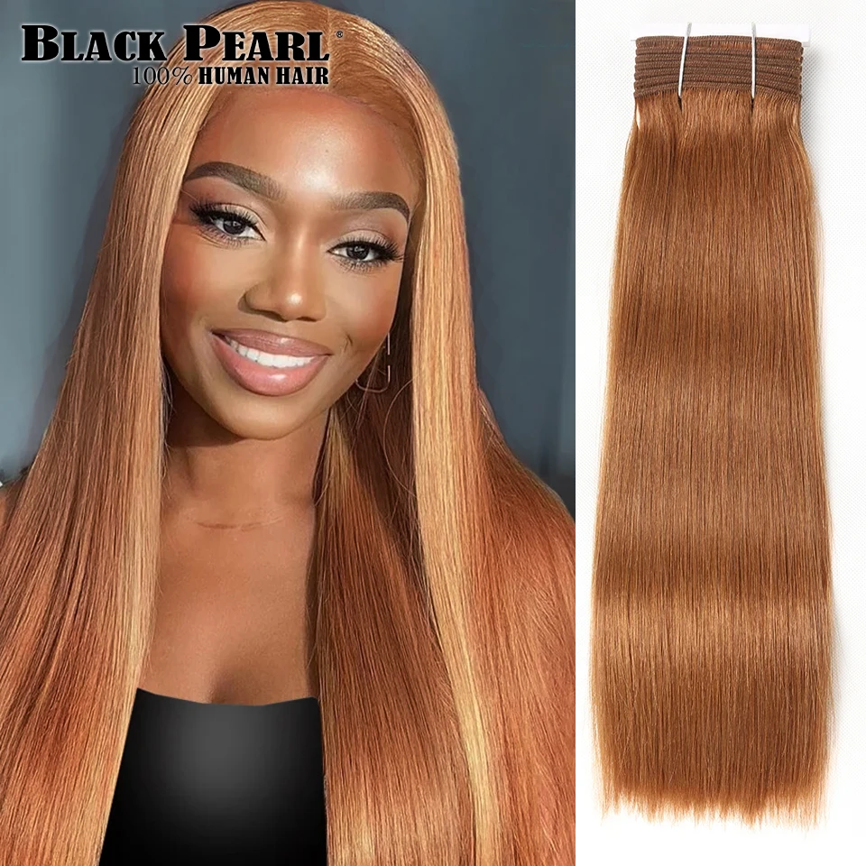 30 # Honingblonde Braziliaanse Bot Steil Menselijk Haar Bundels 100% Maagdelijke Human Hair Extensions Braziliaanse Haarweefsel 1/2/3 Bundels