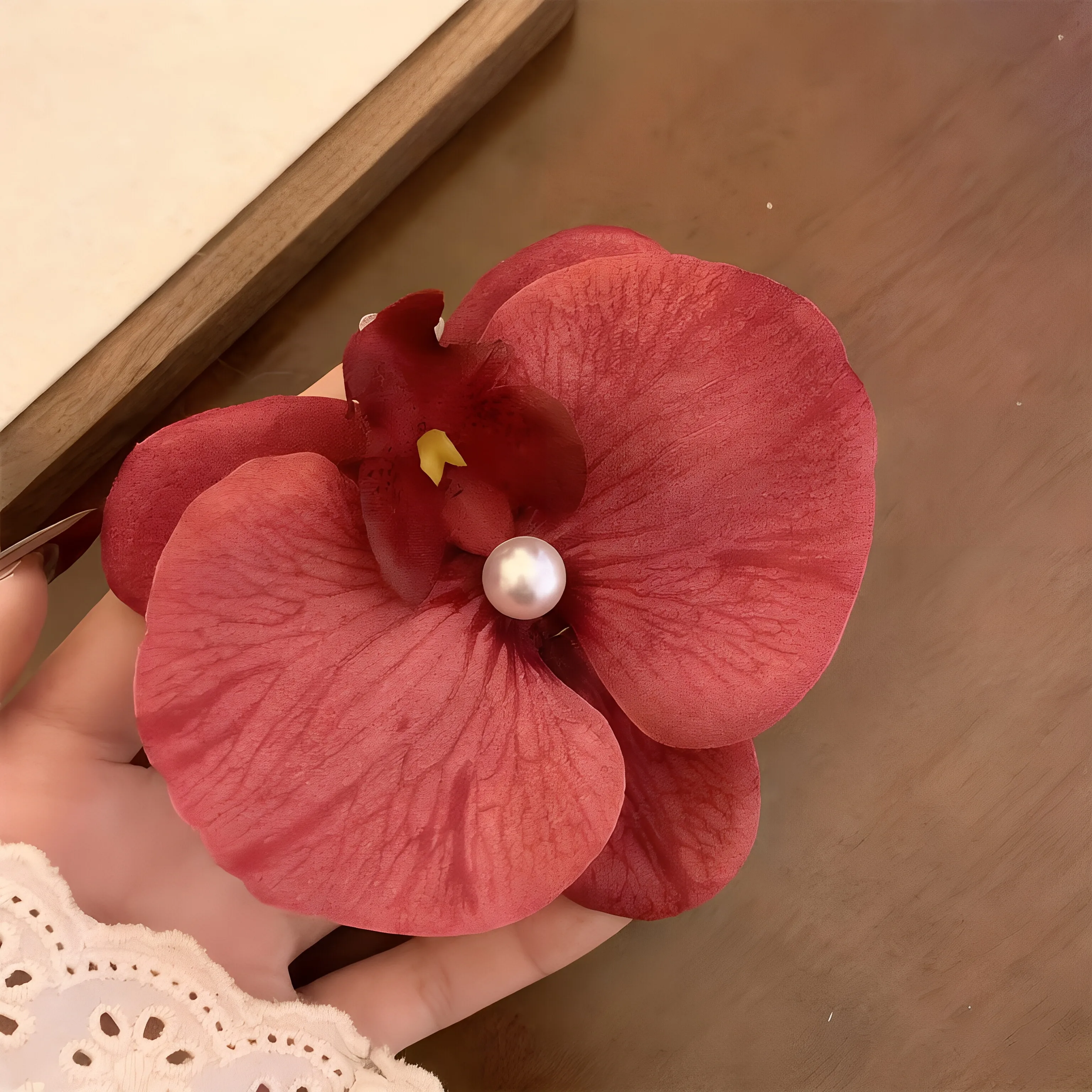 Butterfly Orchid Simulation Flower Hair Clip, Chic Design