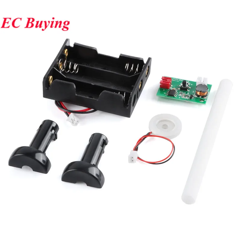 Module d'atomisation ultrasonique DC 5V pour humidificateur, kit de test d'atomisation à tête unique avec boîtier de batterie pour projets DIY