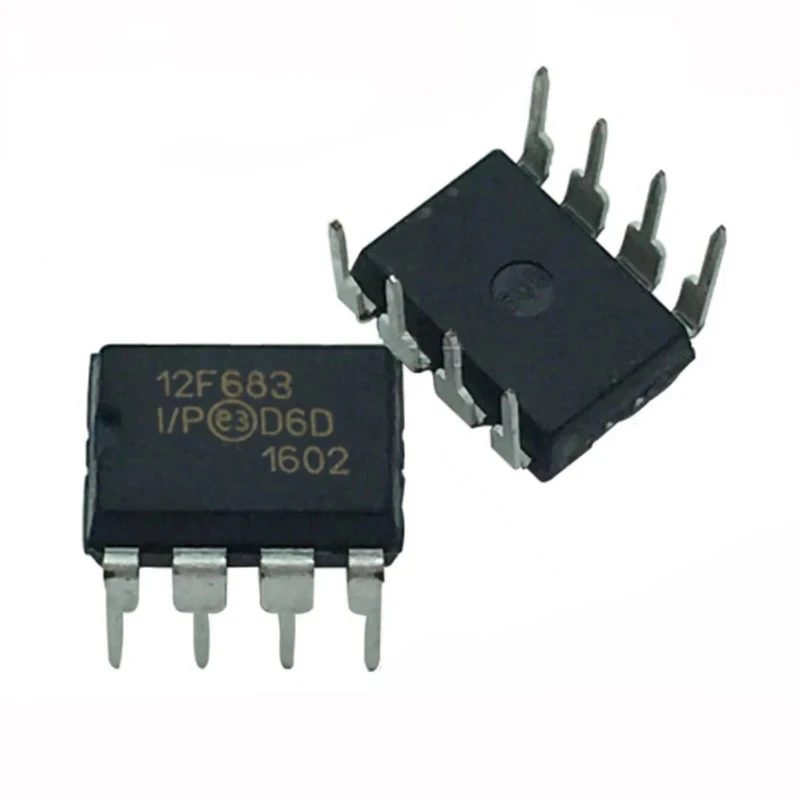 1/5PCS PIC12F683-I/P PIC12F683 DIP8 MCU Controller Chip 8BIT 3.5KB FLASH  PIC12F683