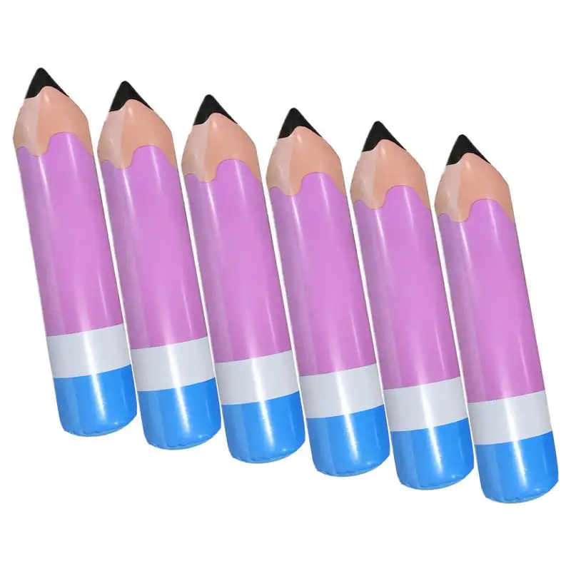 

Inflatable Crayons Decorations 6PCS Giant Inflatable Pencil Balloon KidsParty Balloons Large Inflatable Pencils for Classroom