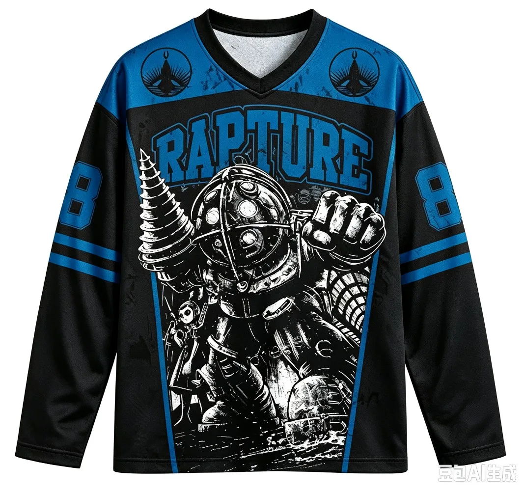 Biochemical Battleground Rapture 3D-Druck, Frühling/Herbst, Langarmshirt für Herren, atmungsaktiv, schnelltrocknend, Sport- und Streetwear, V-Ausschnitt-Oberteil – Detail 6