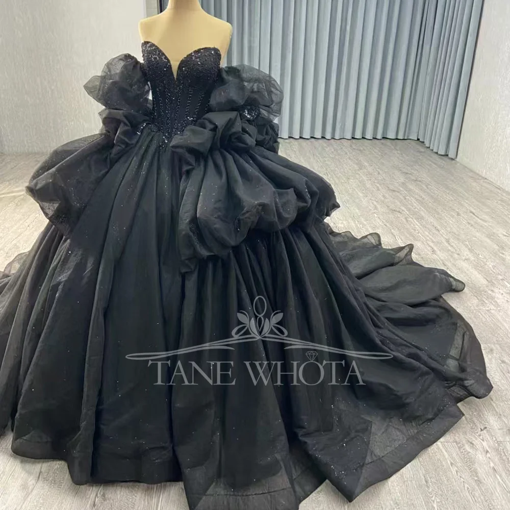 Luxury Red Off-Shoulder Sweetheart Evening Dress Beaded Sequined Lace-Up Back Customizable For Special Occasions