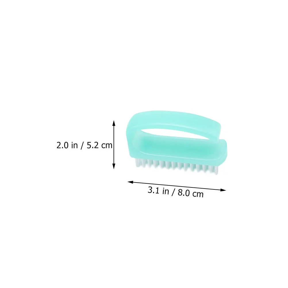 4 個のネイルクリーニングブラシ爪スクラブツールマニキュア用ほこり除去軽量ハンドルネイルアート用品爪