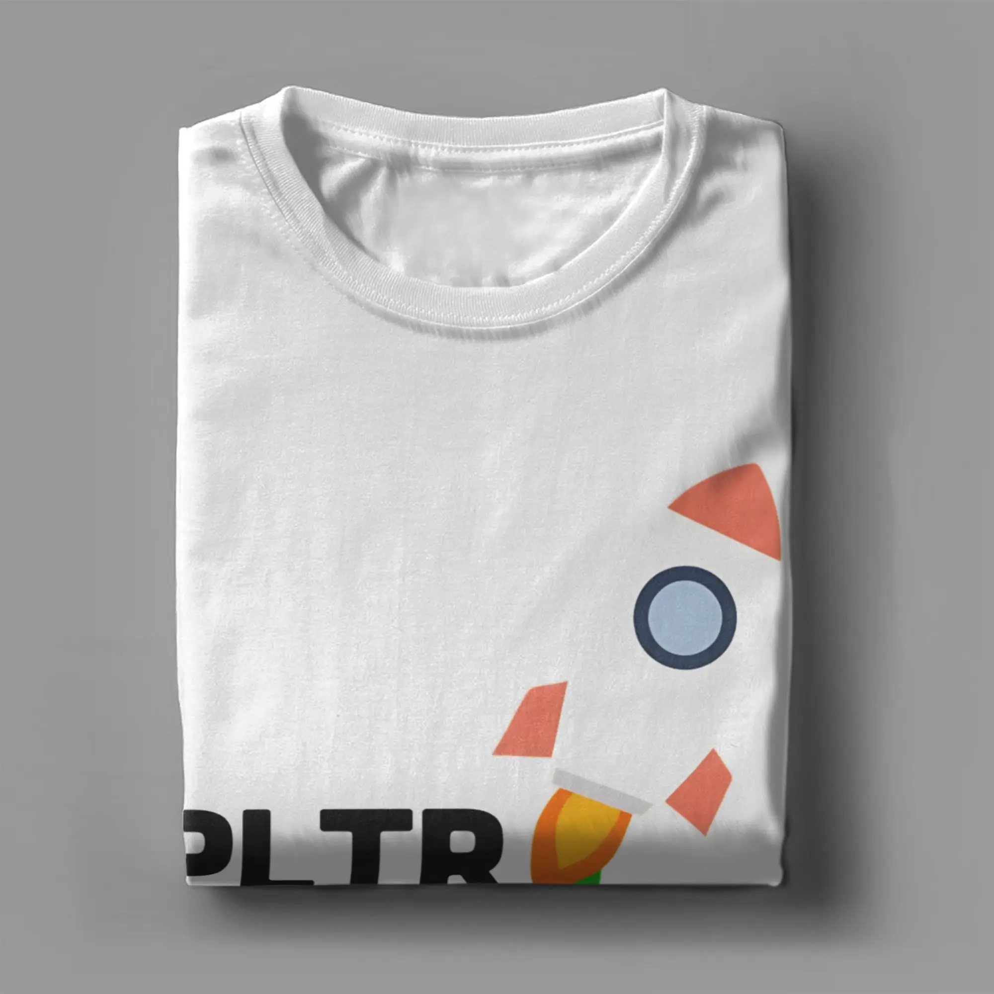 الرجال النساء تي شيرت Palantir $PLTR إلى القمر الشمعدان خمر القطن تيز قصيرة الأكمام تي شيرت طاقم الرقبة القمم هدية فكرة