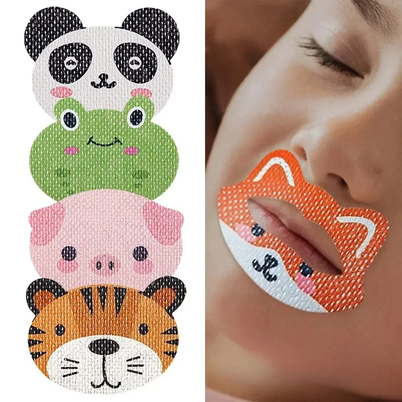 30/60/90Pcs Anti-Snoring Cartoon Stickers for Children Sleep Closed-mouth Breathing Correction Lip Patch Shut Up Orthosis Tape