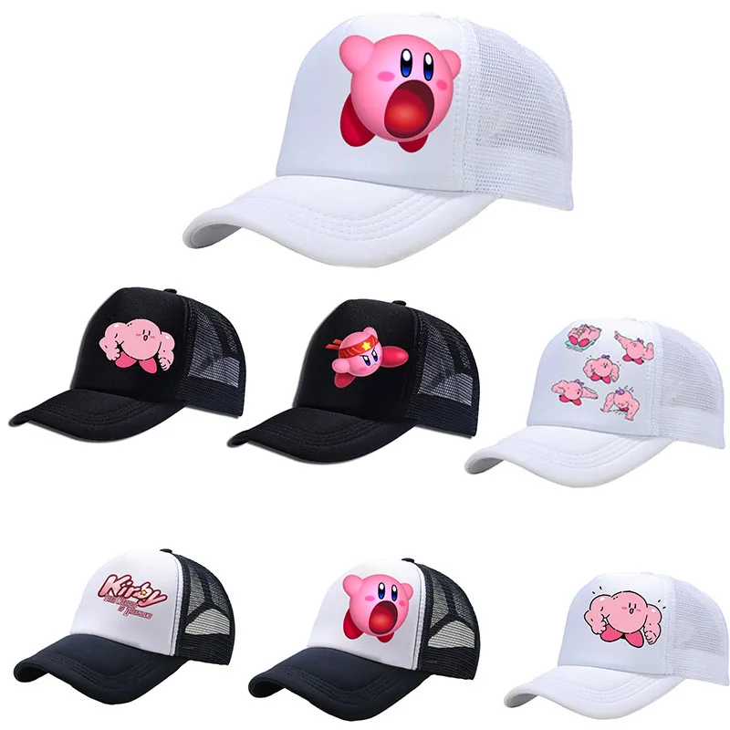 

Kirbies Baseball Cap Sun Hat Children Baseball Cap Summer Sunshade Hat Girls Boys Kids Printed Hat Outdoor Children Caps Girls