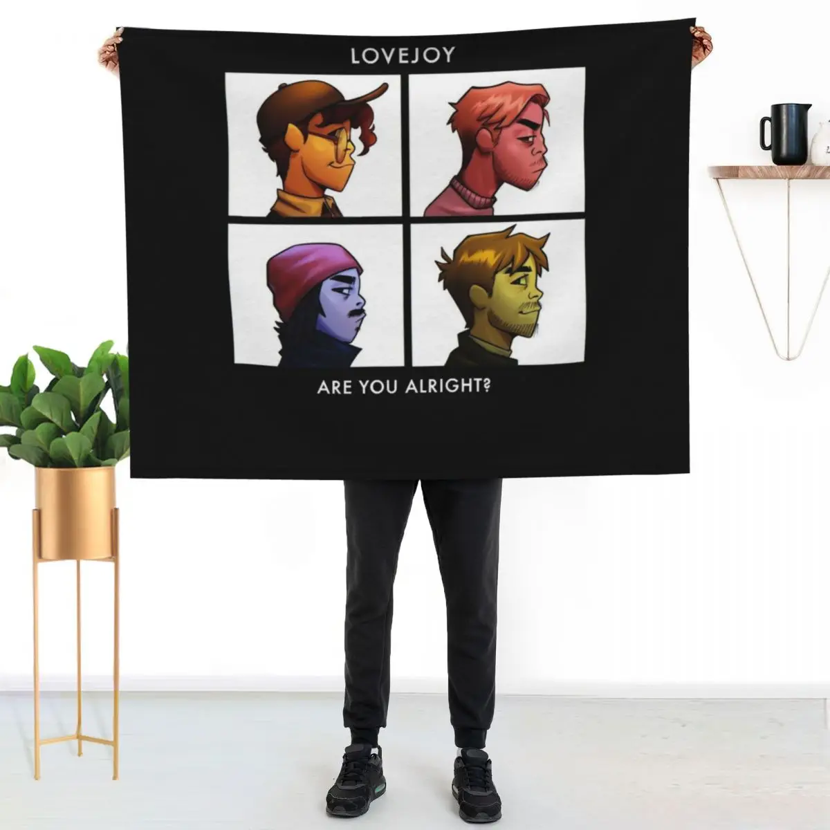 

lovejoy band tshirt - lovejoy band hoodies - lovejoy band sticker Throw Blanket Fade Resistant Durable Throw Blanket