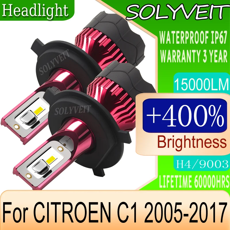 

waterproof Stable Light Output Protect Eyesight LED HEADLIGHT FOR CITROEN C1 2005 2006 2007 2008 2009 2010 2011 2012 2013-2017
