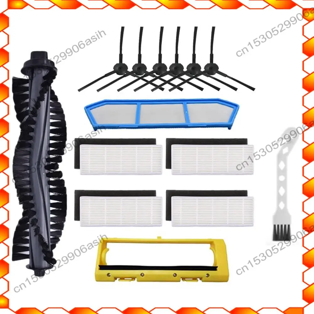 -AT52 cepillo de rodillo de repuesto cepillos laterales filtros HEPA compatibles con Ilife A4 A4S A40 accesorios de Robot aspirador