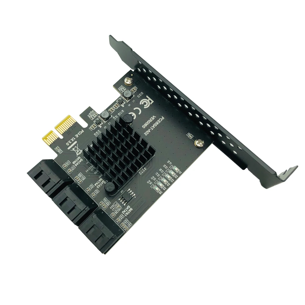 Imagem -04 - Pci Express a Portas Sata Controlador Sata Iii 3.0 6gbps para Pci-e x1 Adaptador de Cartão Pcie Sata3 Placa de Expansão Riser para Windows