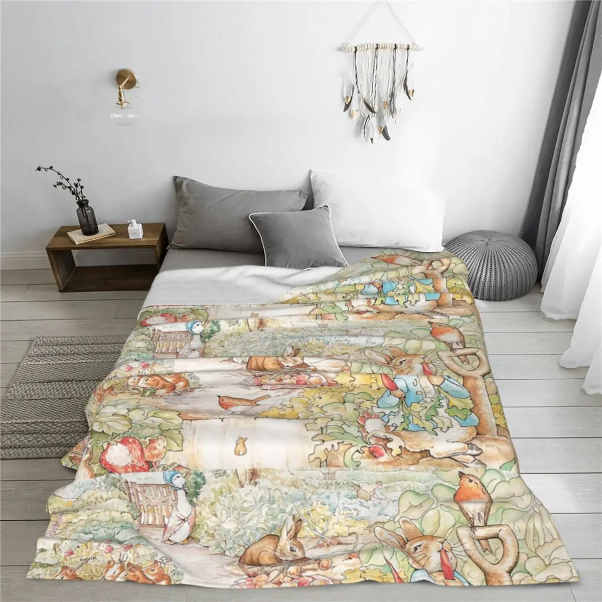 The World Of Beatrix Potter Large Blankets Flannel Lightweight Sofa Throw Blankets For Home Bedroom Outdoor Throws Bedspread