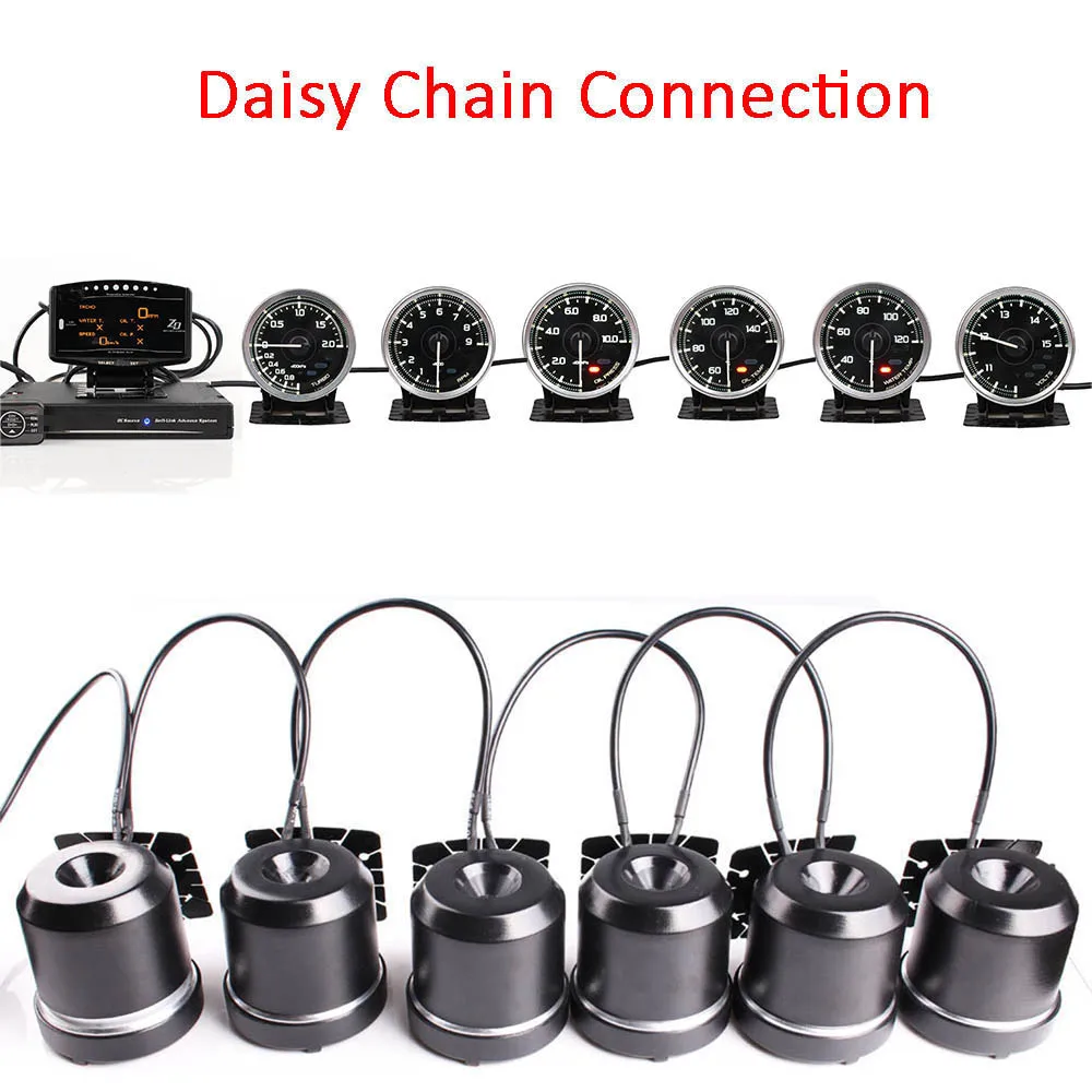 

Difi Advance A1 Difi Link System Daisy Chain Auto Gauge ZD+6 gauges Volt Water Temp Oil Temp Oil Press Tachometer RPM Turbo