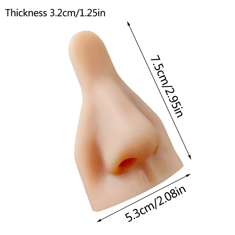 Silicone Mouth Nose Model Professional Practice Piercing Tools Nasal Ring Nose Stud Display Model Tools Reusable Body Jewelry