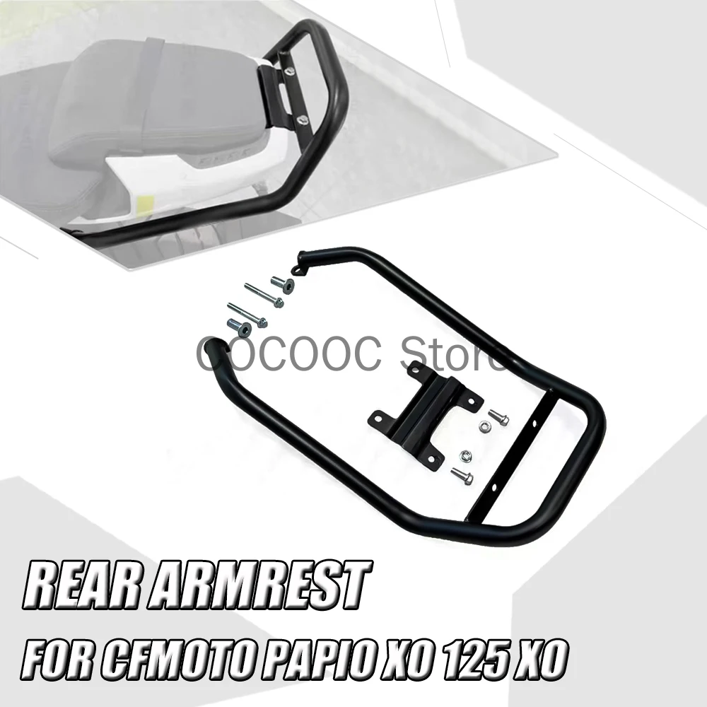 

For CFMOTO Papio XO 125 XO125 Motorcycle Modified Rear Armrest Tail Wing Rear Armrest Tail Rack Papio FIT XO 125 Modified Parts