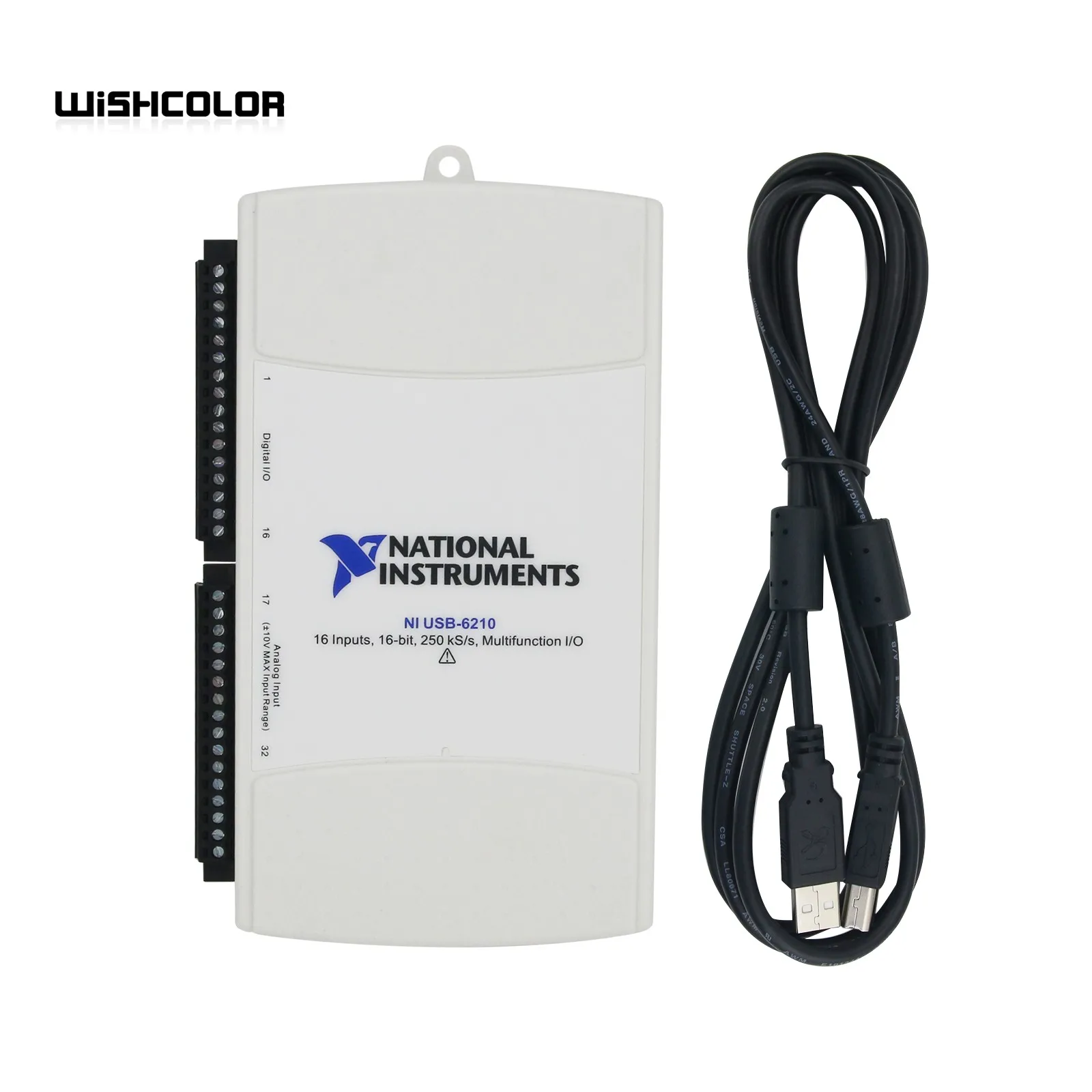 

Wishcolor USB-6210 OEM Data Acquisition Card DAQ USB 779675-01 16 Input 16Bit 250KS/s Multifunction I/O for NI