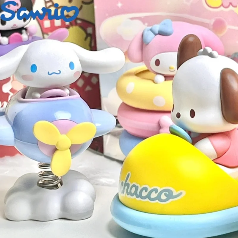 

Новая аниме-фигурка Sanrio, кукла Kawaii Kuromi Melody Hello Kitty Cinnamoroll Pochacco, модель игрушки, аксессуары для украшения автомобиля