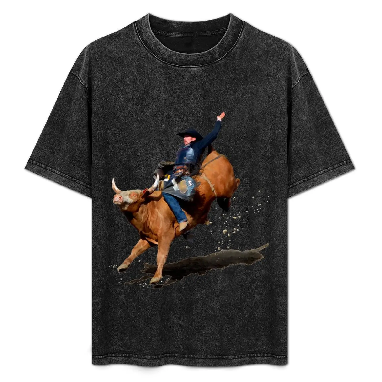 

Bull Dust (Rodeo Bull and Cowboy) T-Shirt plus size clothes summer tops cotton graphic tees cotton t shirt men