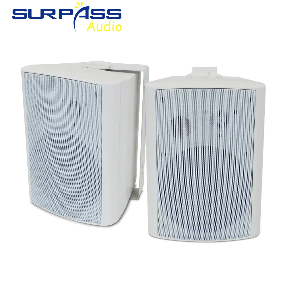 

6 Inch 50W Active Wall Mounted Bluetooth Speaker Wall Speaker One Pair Home Audio Sound System Music Loudspeaker for Classroom