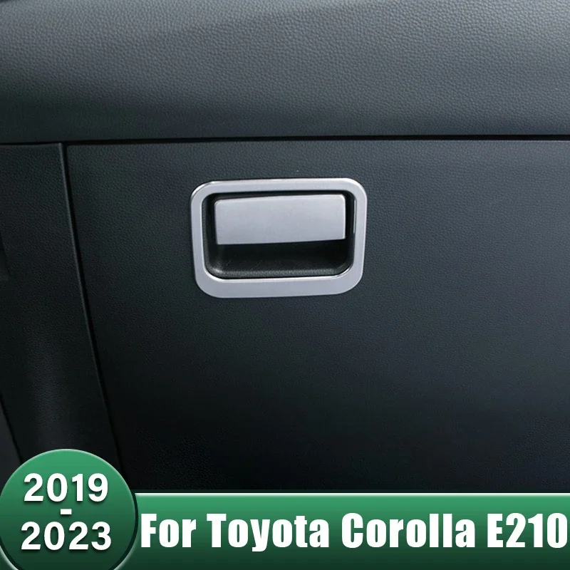 

Car Copilot Storage Glove Box Frame Handle Cover Trim Sticker Accessorie For Toyota Corolla E210 2019 2020 2021 2022 2023 Hybrid