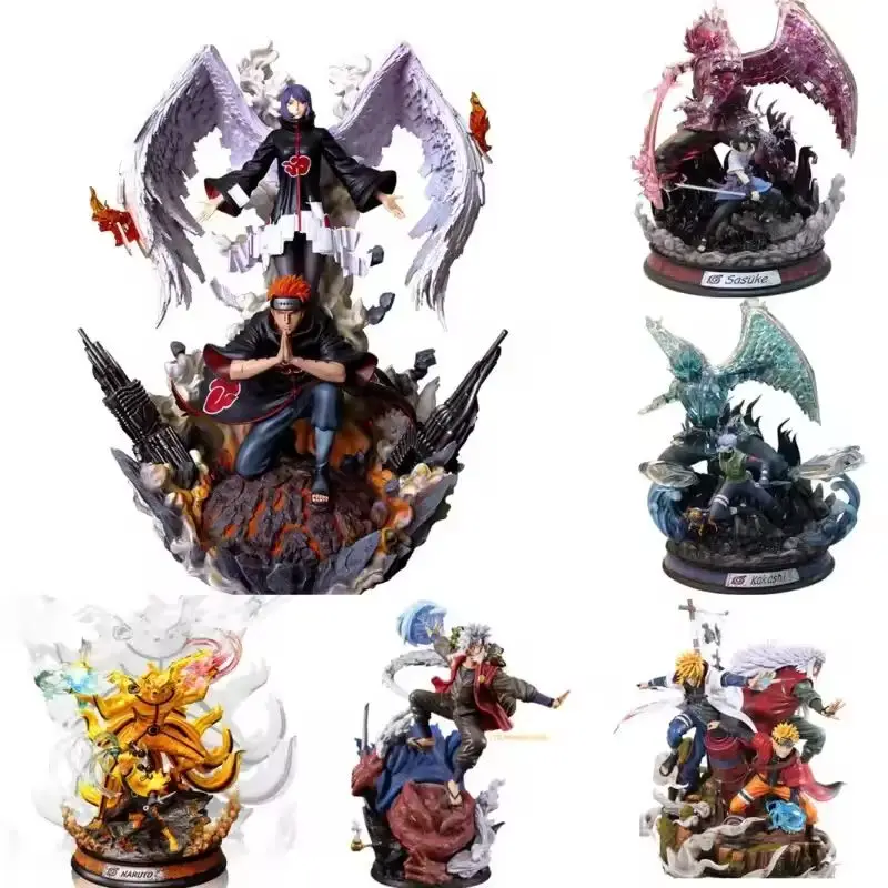

Gk Naruto Shippuden Аниме Фигурка 35 см Фигурка - Режим Курамы Чакры С Статуей Саске Итачи Коллекция Игрушек Kyuubi Figma