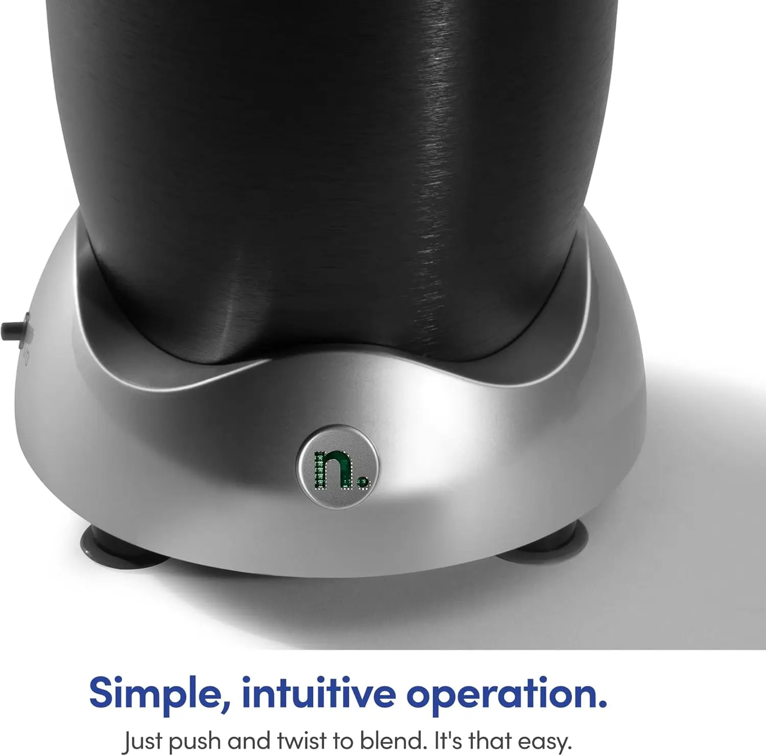 Персональный блендер RX для коктейлей, смузи, приготовления пищи и заморозки, 45 унций, 1700 Вт, черный (N17-1001)