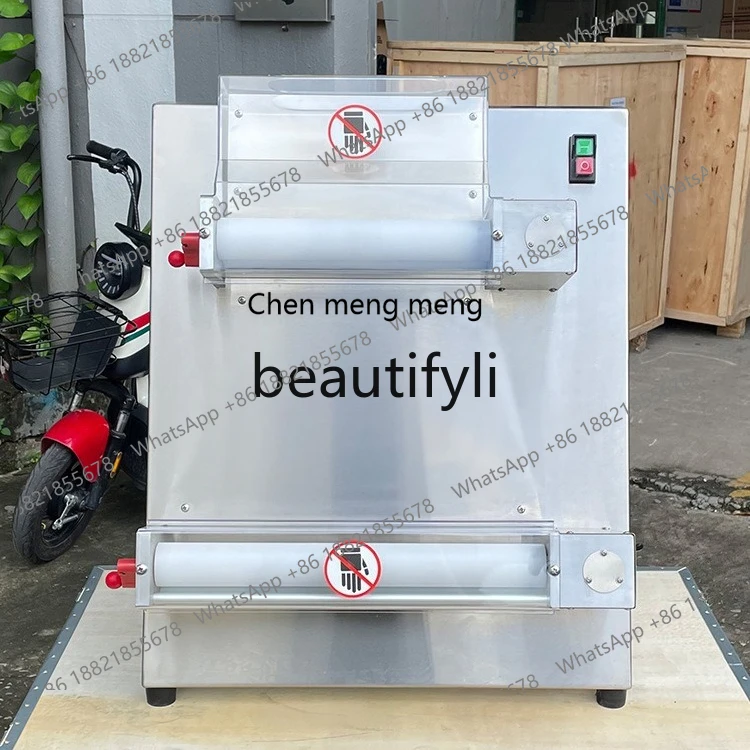 Z189 Commercial Rolling Dough Machine Pizza Press Electric, Silent Imitation Handmade Biscuit Pizza Forming Machine