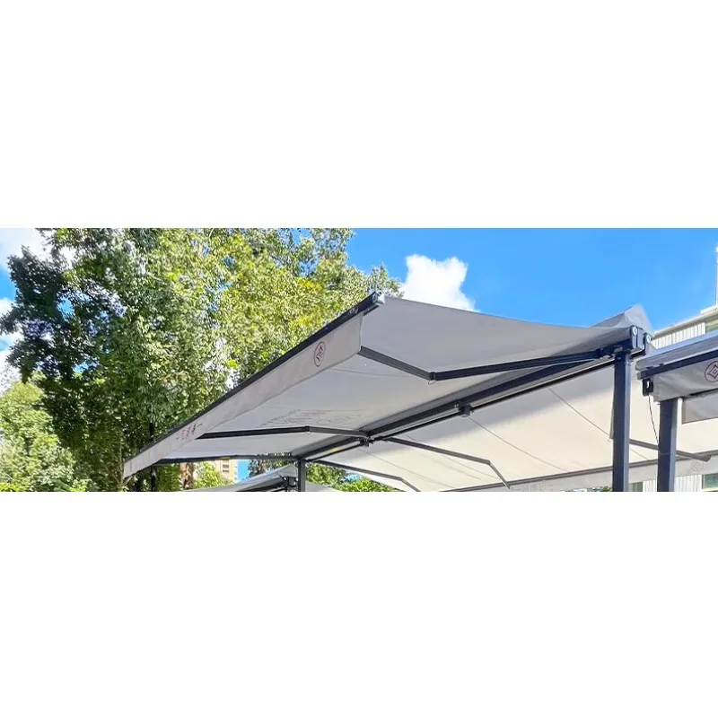 Double open awning Telescopic canopy