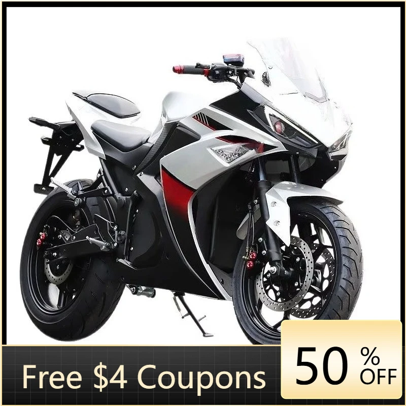 

Rs V6 factory wholesale electric motorcycle adult sports car battery powered road racing locomotive up to 80 km/h