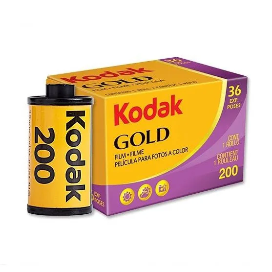 1 2 5 6 10 Rollen 36 opnamen per rol KODAK GOLD 200 35mm film voor KODAK M35 / M38/H35/F9/I60 filmcamera (Vervaldatum: 2027)