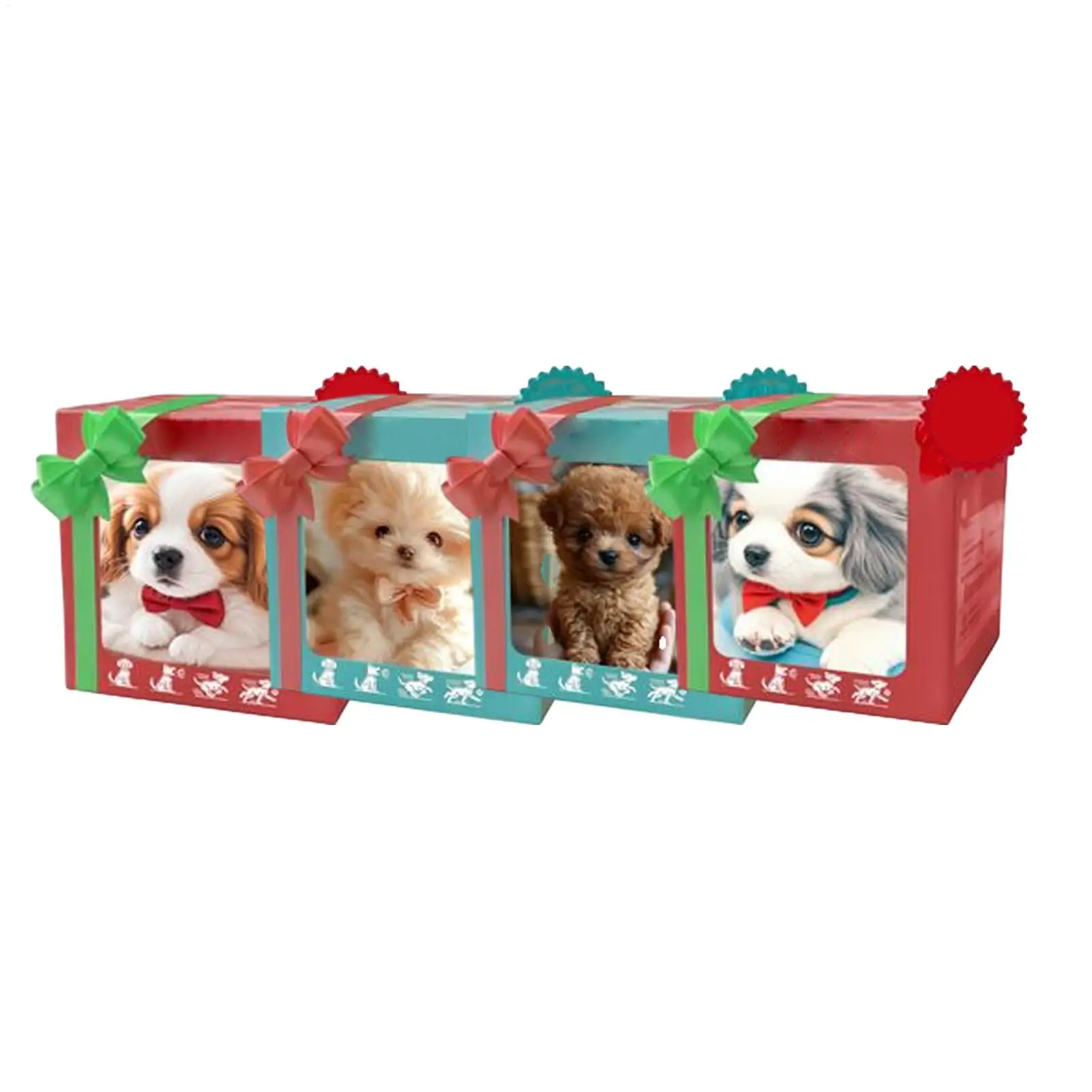 Realistic Puppy Robot Cute Comfortable Touch Creative Animal Plush Toys Short Plush Doll Educational Toy birthday gifts For kids