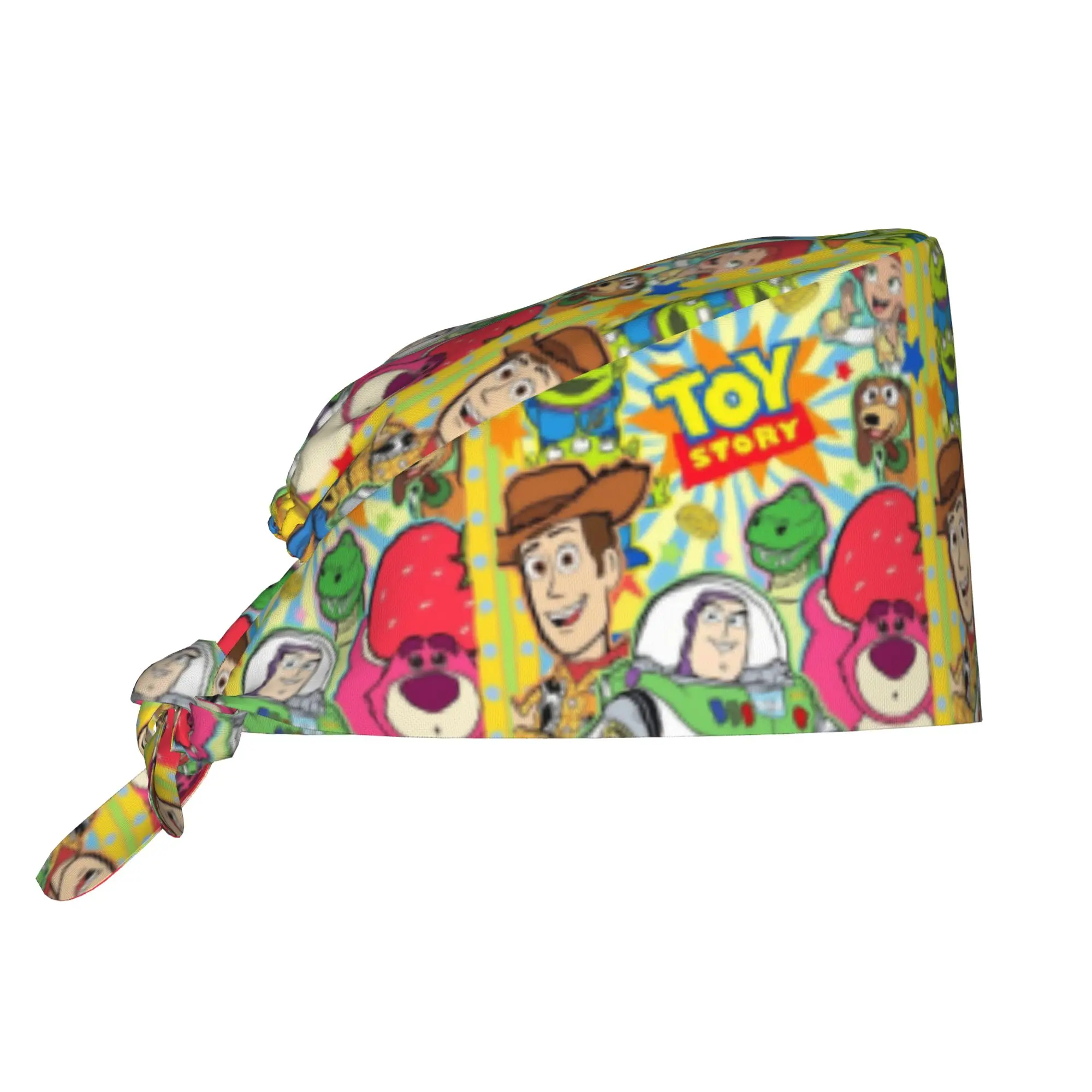 Custom T-Toy Cartoon S-Story Medical Staff Scrubs Hat Women Men  Doctor Nursing Surgical Cap Scrub Caps