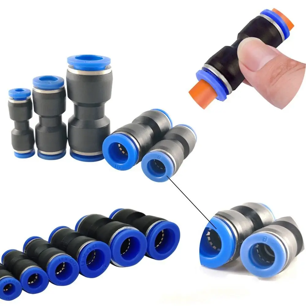 Pneumatic Pneumatic Equipment Connector PU4-16mm Direct Plug-in Endotracheal Hose Connector Pipe Fitting Air Fitting Pipe Joint