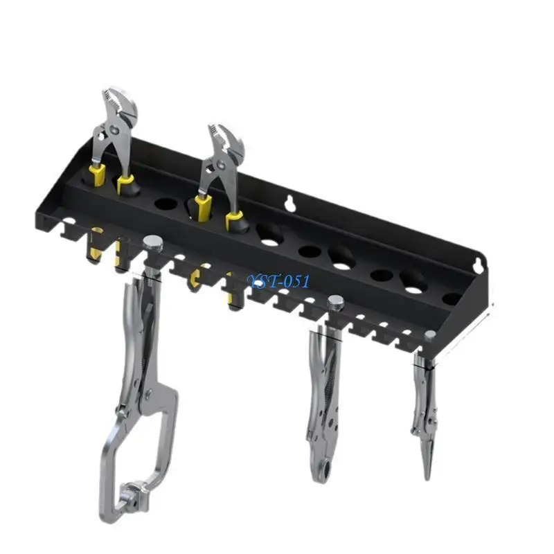 E15A Garage Wall Mounted Pliers Rack Powder Varnished Steel Tool Planner Structure