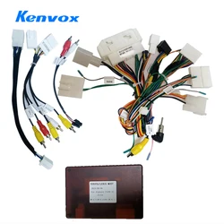 16pin Car Android Radio Cable Socket Power Wiring Harness adapter canbus decoder for Toyota Alphard crown 14 Lexus IS250 IS300