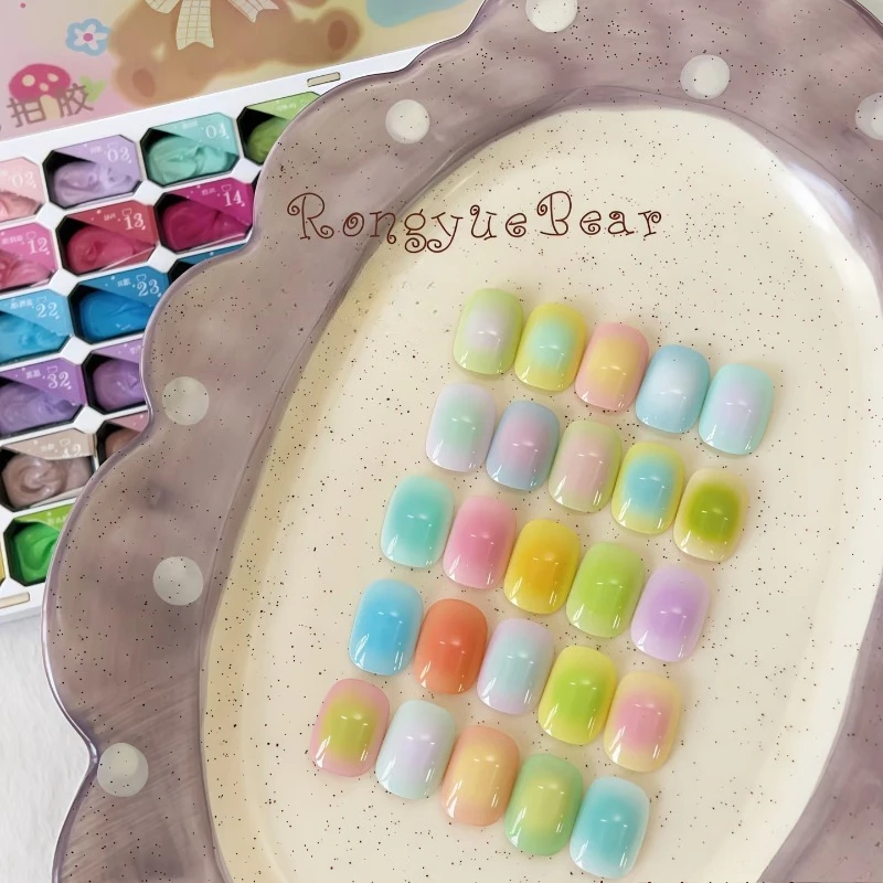 60Grid Glitter Solid Pat Painting Material Gel Nail Polish Glue Semi Permanent Soak Off UV&LED For Nails Salon DIY for Manicure