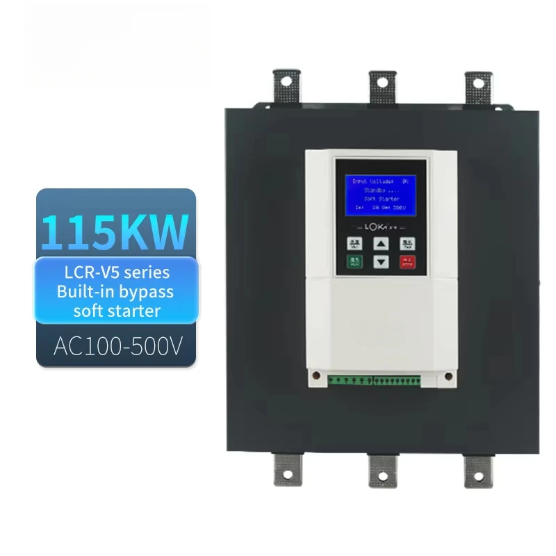 380V 115KW three-phase bypass soft starter with built-in contactor motor