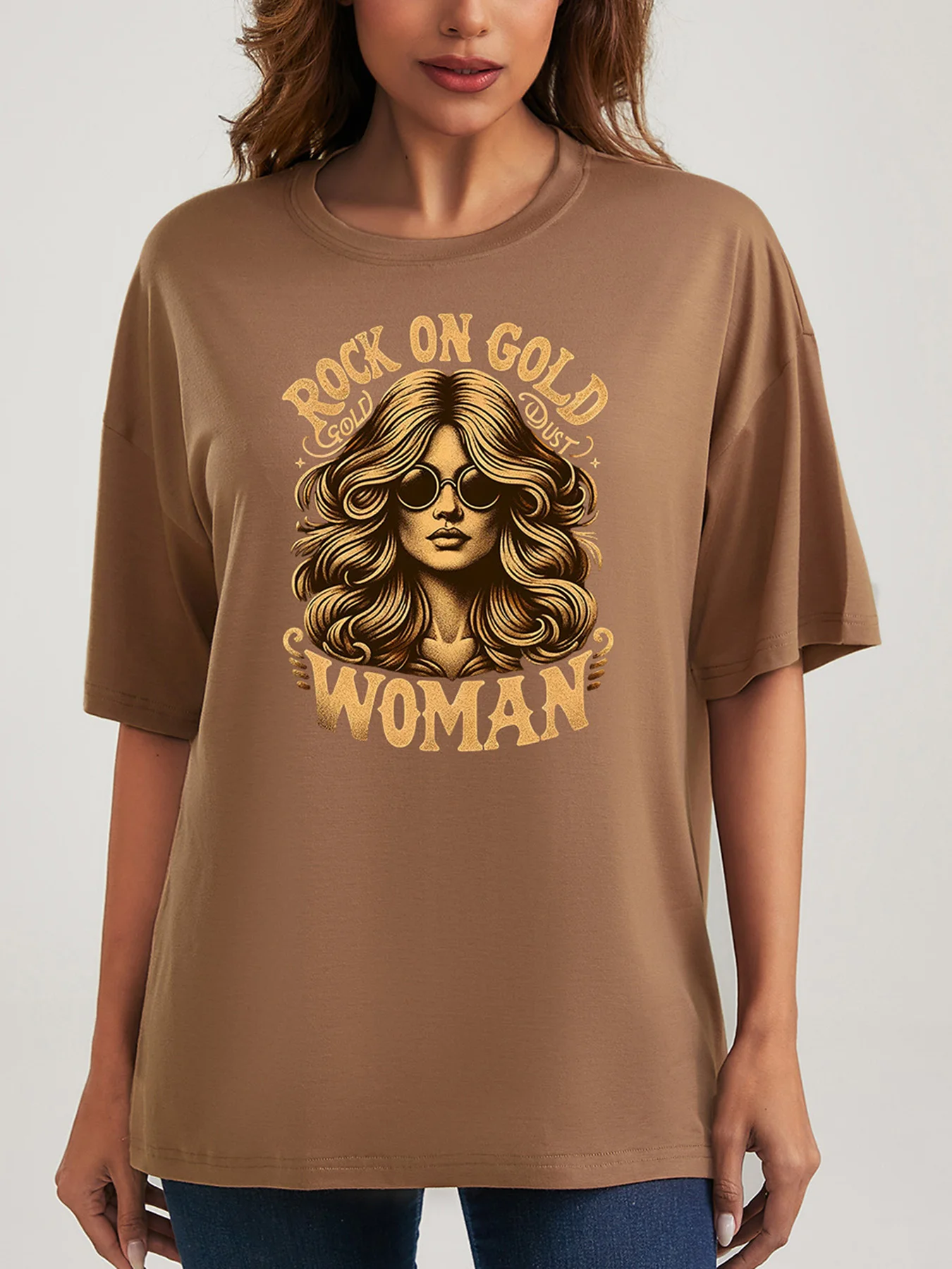 

Женская футболка больших размеров, оригинальный дизайн, модная женская футболка с буквенным принтом для городских девушек, повседневные топы с круглым вырезом и короткими рукавами