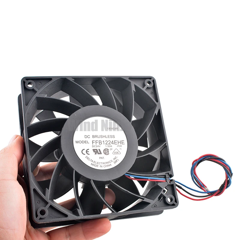 FFB1224EHE 12Cm Fan 120Mm 120X120X38Mm DC24V 1.50A 3 Đường Đôi Bi Làm Mát quạt Inverter IPC