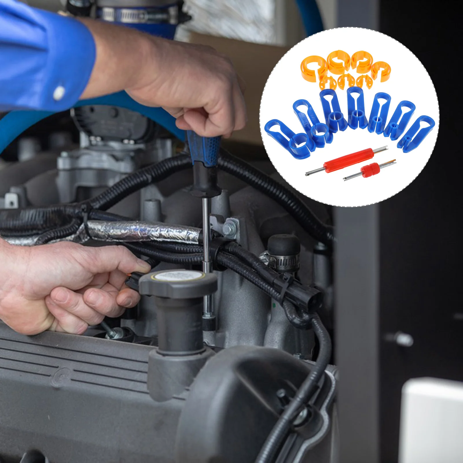 

1Set Automotive Fuel Line Disconnect Tool Plastic Iron Heater Hose Release Tool Car Transmission Line Quick Disconnect Remover