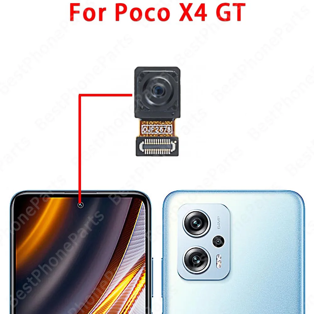 Selfie Back Camera For Xiaomi Poco X4 Pro X4 GT 5G Backside Facing Frontal Rear Front Camera Module