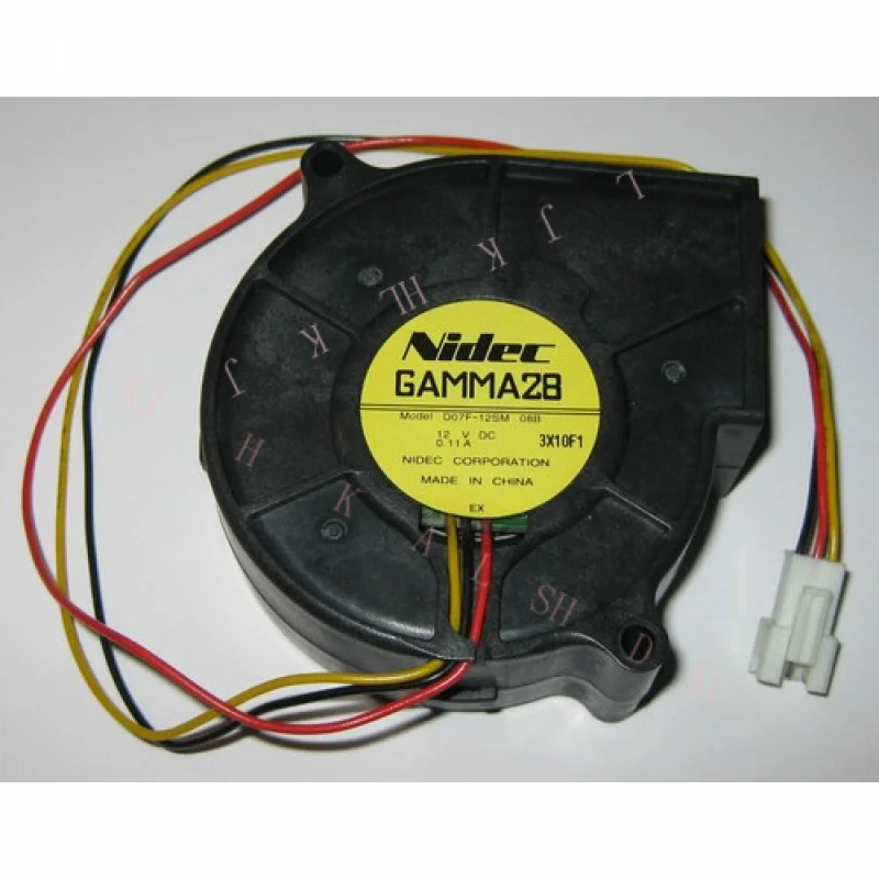 

N ДЛЯ Nidec GAMMA28 Вентилятор 2000 об/мин D07F-12SM Длинные провода с разъемом 28 дБА