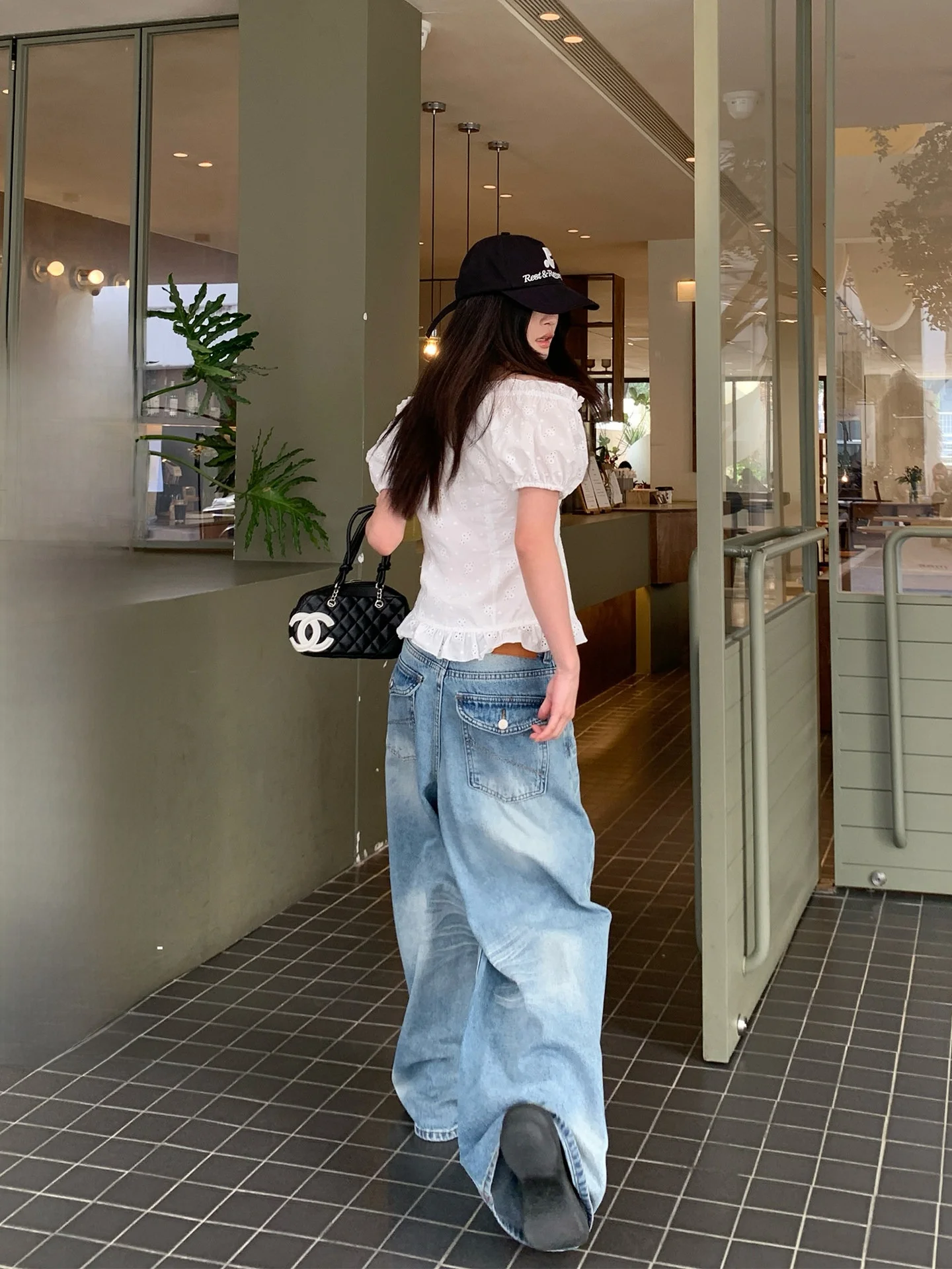 

Loose High Waist Straight Leg Light Blue Jeans Women Summer 2026 New Versatile Slimming Wide Leg Casual Pants