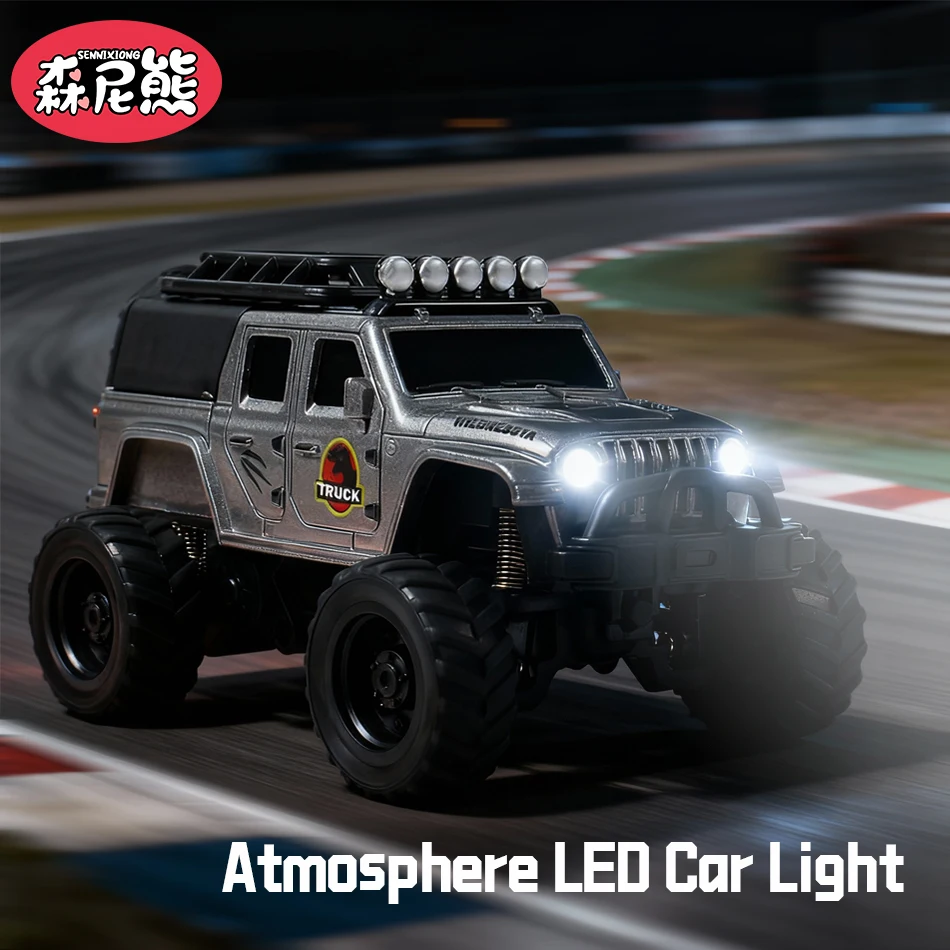 SENNIXIONG 1/64 RC RTR سبيكة صغيرة على الطرق الوعرة سيارة سرعة سباق الانجراف SUV تسلق شاحنة جميع التضاريس لعبة مركبة للأطفال هدية
