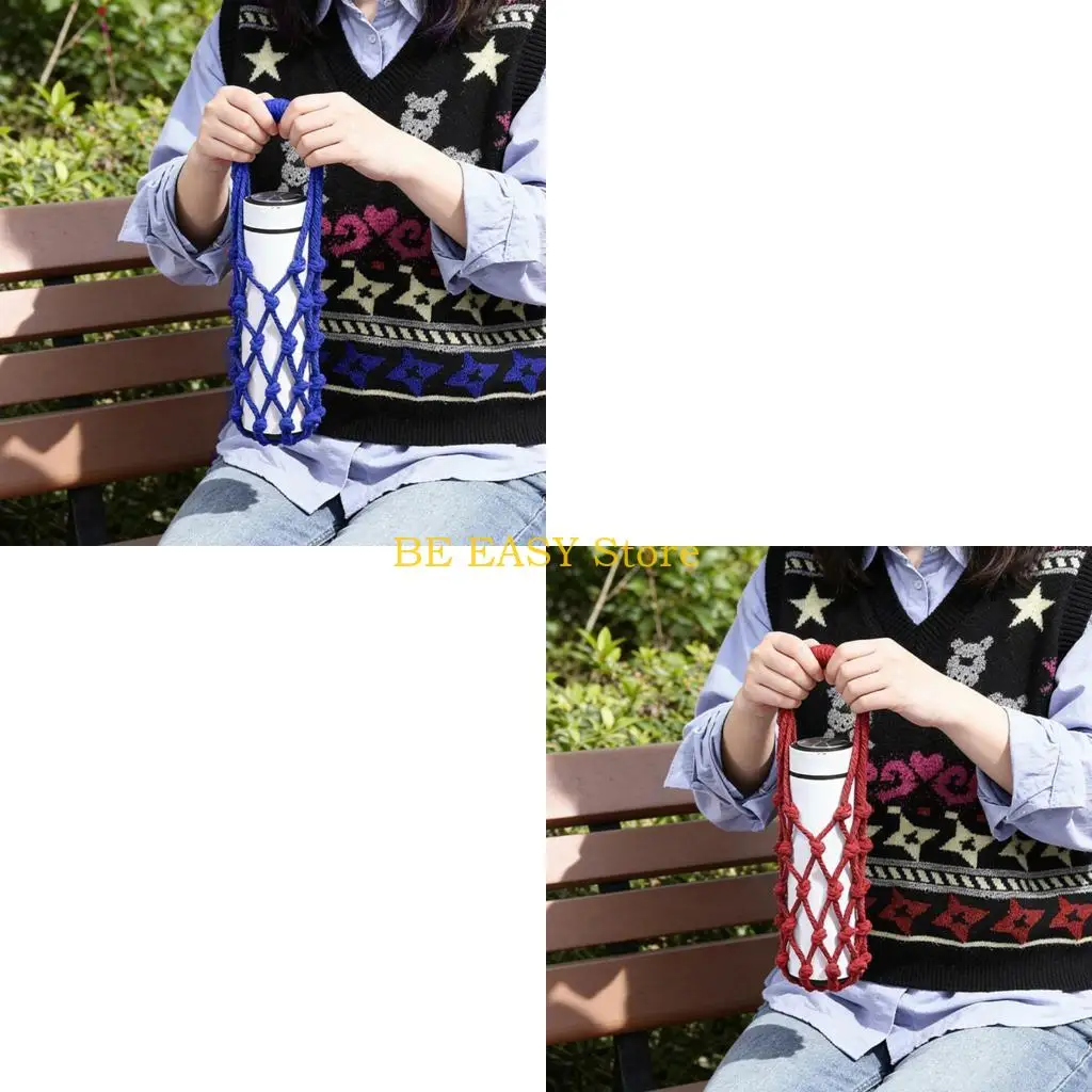 E28F Multipurpose Drink shipper Formed From contorted String contests Various Bottle Measurements Slip Resistant And useful To