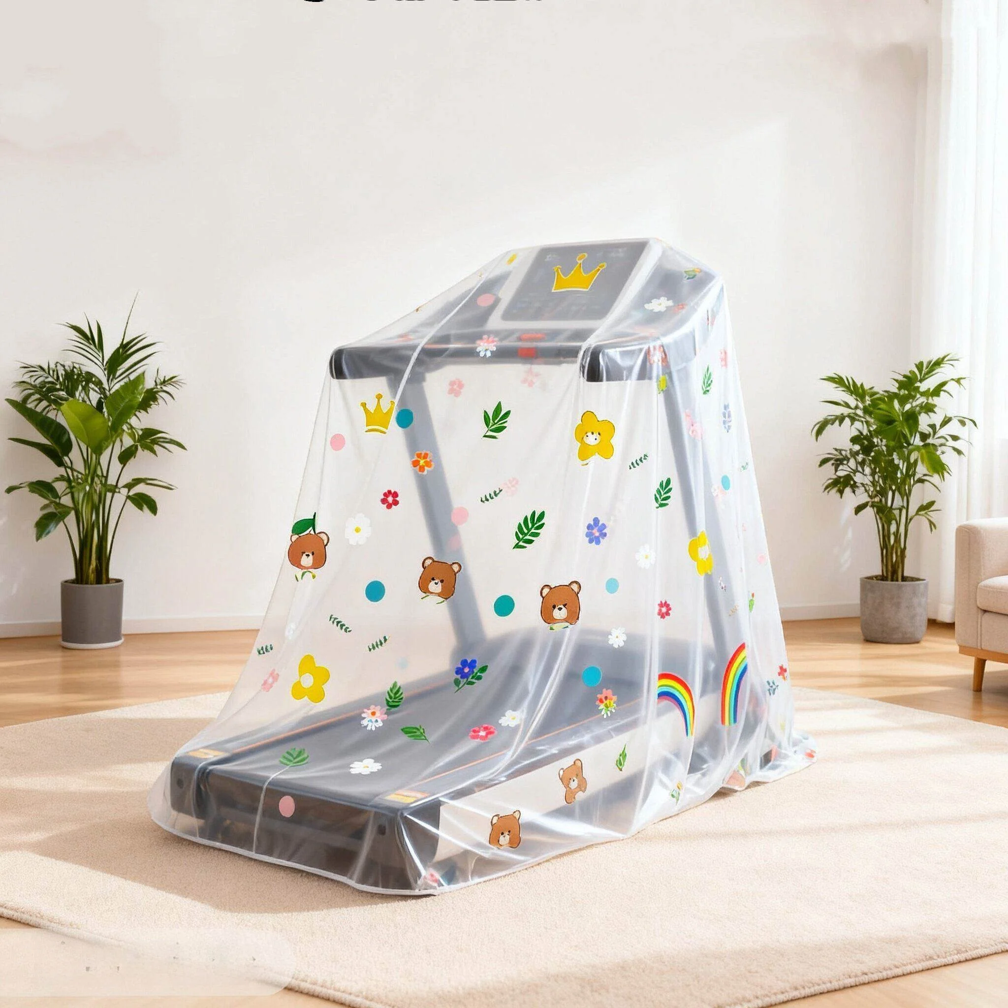 2026 New Dust Cover for Treadmill Wheelchair  Vehicle Rainproof Protective Cover Towel Gray Protection Shield