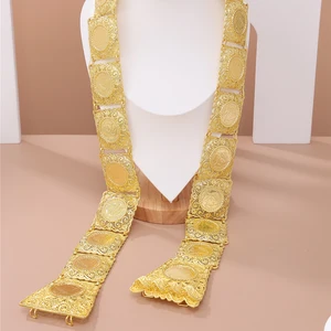 Golden Coloe Oco-Para Outside Design Bride Corps Aktueller Quadratkanal Belt Gürtel 8 Hauptverkaufsgold Hochzeitsgürtel - №3