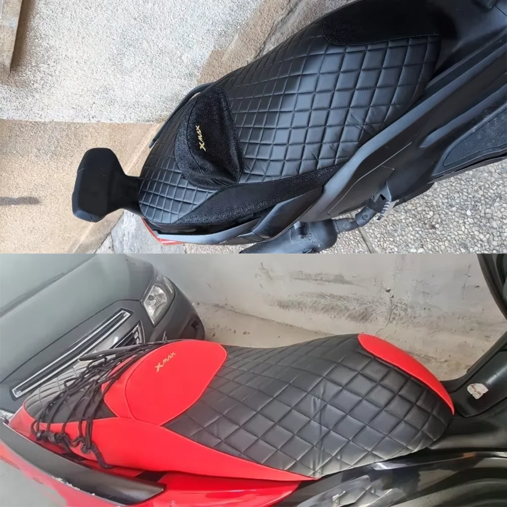 For YAMAHA XMAX300 X-MAX XMAX 300 125 250 400 Motorcycle Accessories Leather Seat Cover Insulation Seat Cushion Cover Protector